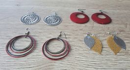 Lot: 4 Paar Ohrringe (Ohrhänger)