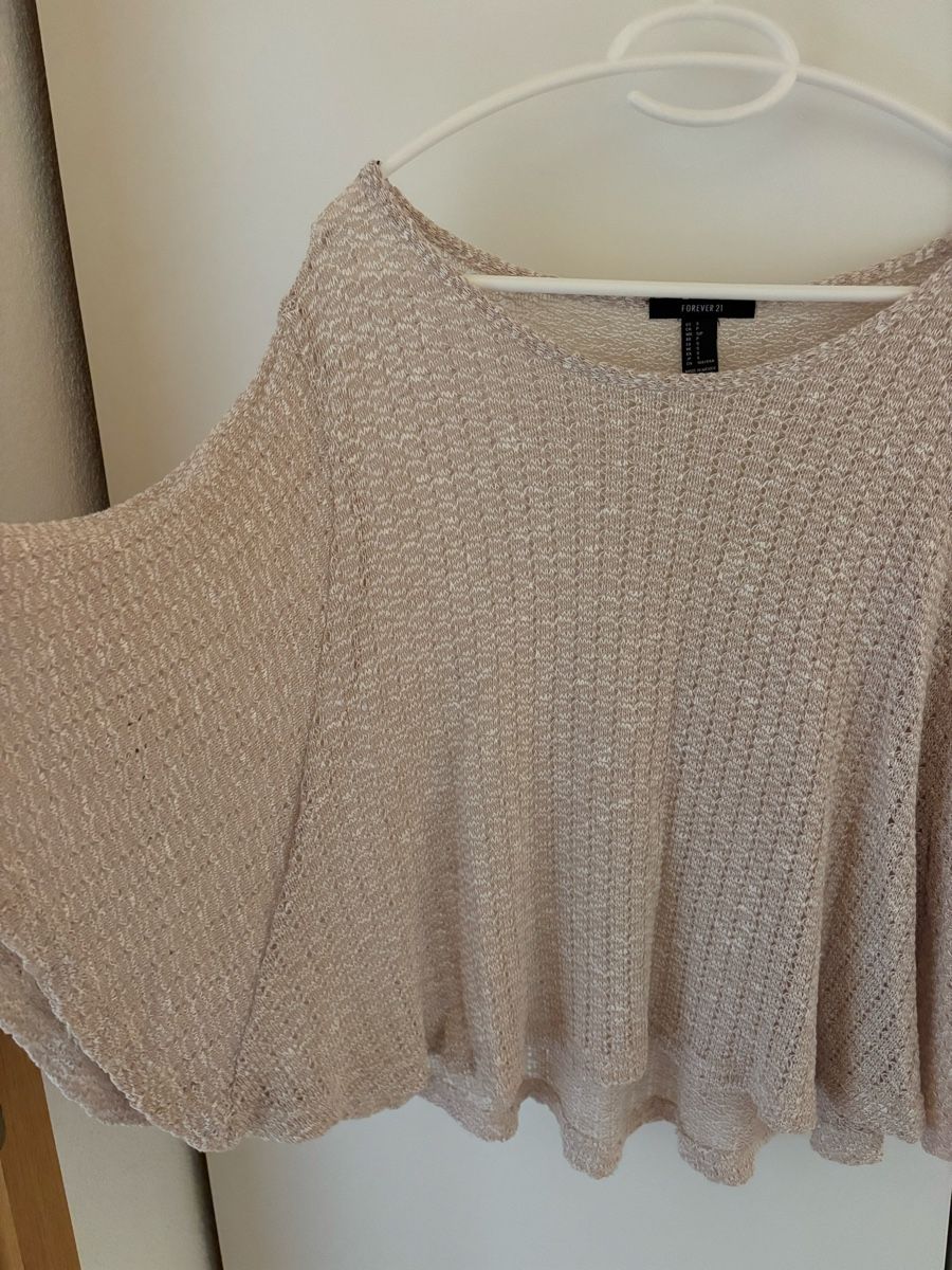 Maglioni & Felpe: Forever 21 Sommer Häkelpullover Beige Gr. S – Usato da Dielsdorf venduto da zumba93 1