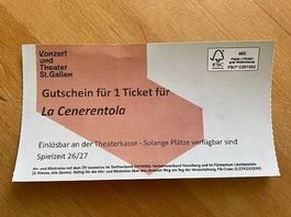 Ticket "La Cenerentola" Rossini Oper Stadttheater St. Gallen