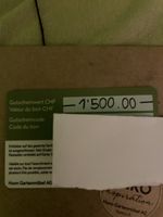 Hunn Gartenmöbel Gutschein Wert CHF 1500.00 neu