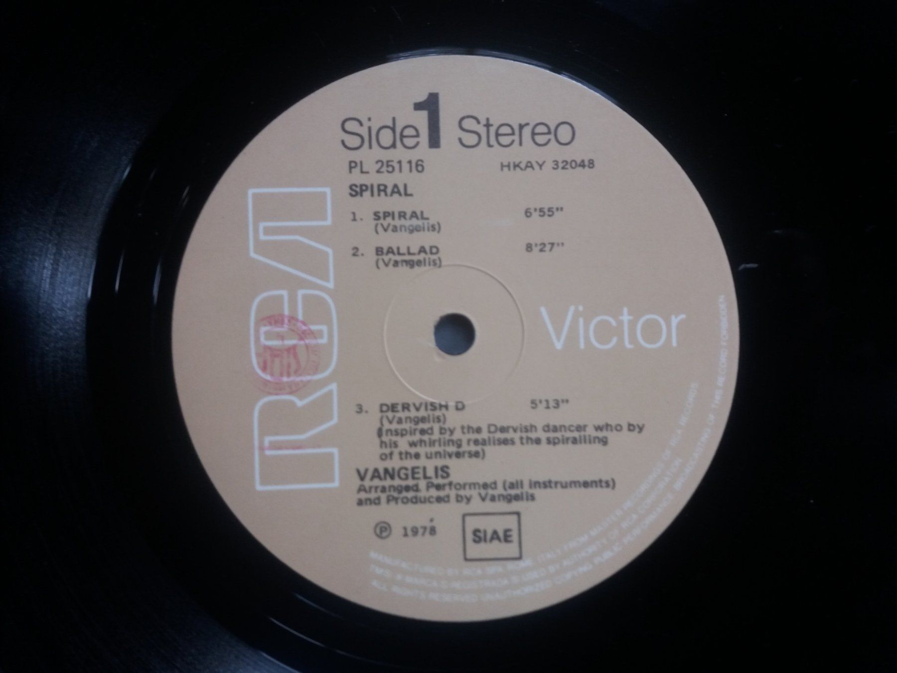 Dischi in vinile: LP (Vangelis) Spiral – Usato da Meyrin venduto da toutatis 3