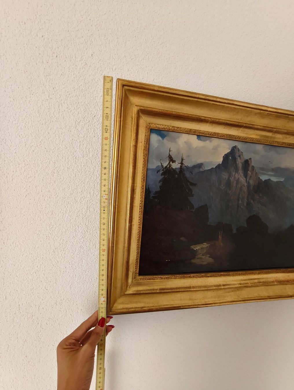 Tableaux: Antikes Alpen-Landschaftsgemälde 63 x 48cm – D'occasion à Oetwil a.d. Limmat par AGraf71 2