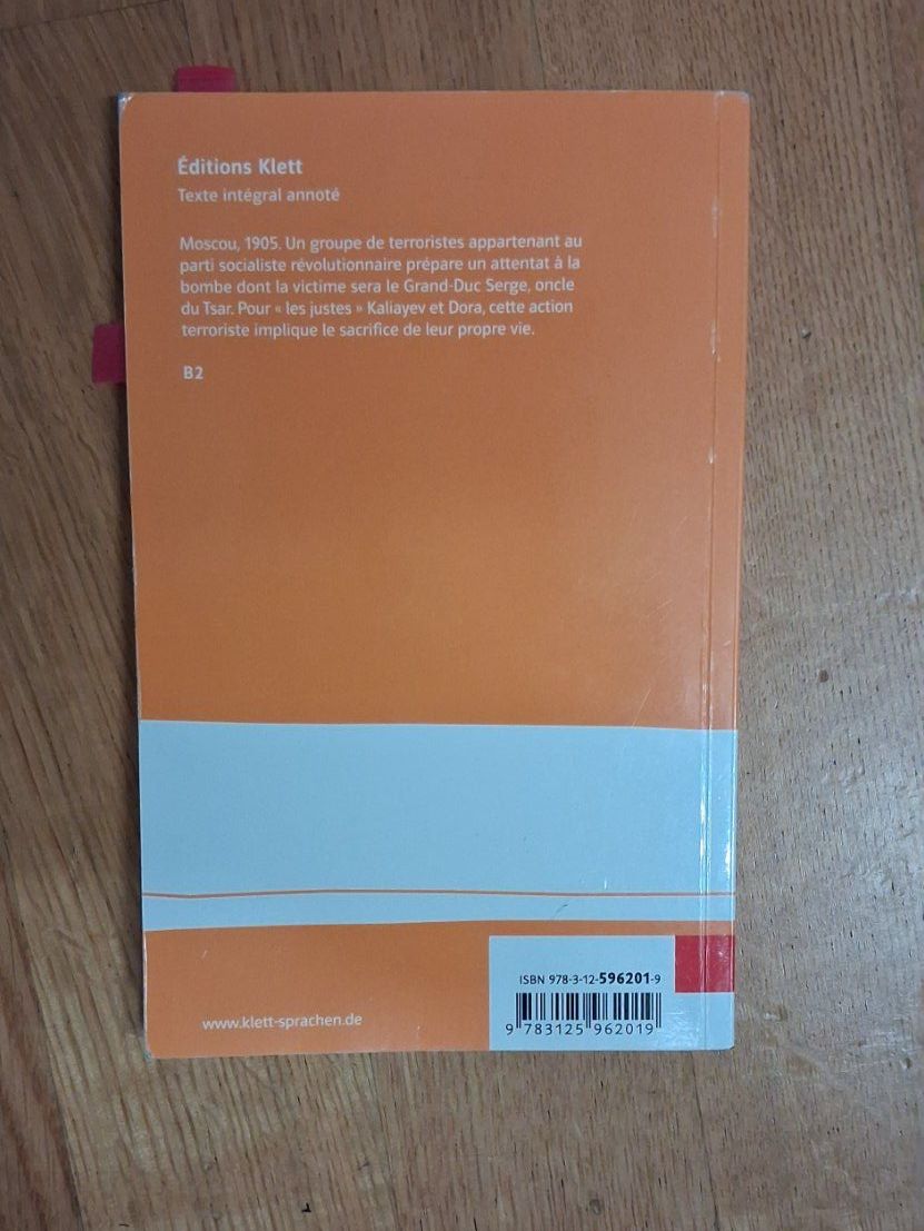 Libri: Les Justes Albert Camus Editions Klett – Usato da Bern venduto da KavIndustries 1