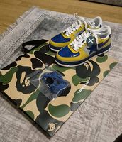 A Bathing Ape (BAPE) Nostalgic Blue Yellow (Grösse : 43)