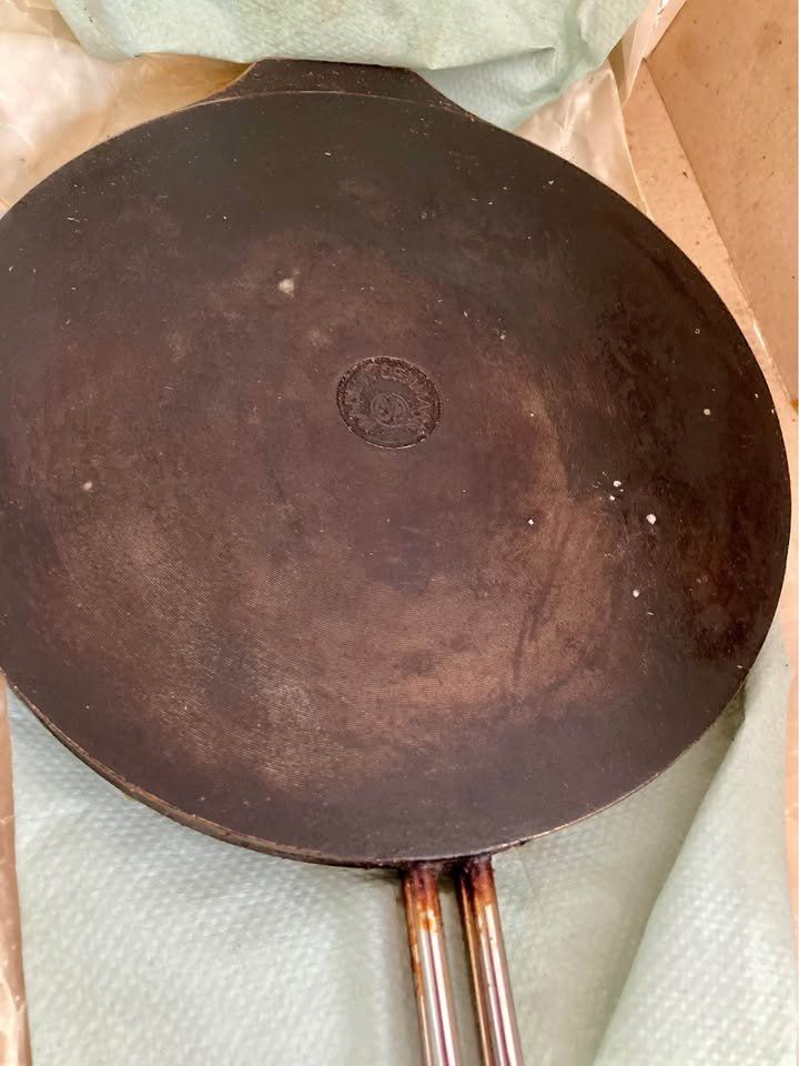 Küchengeräte: Gusseisen Waffeleisen antik – Gebraucht aus Rudolfstetten von Stellina1975 4