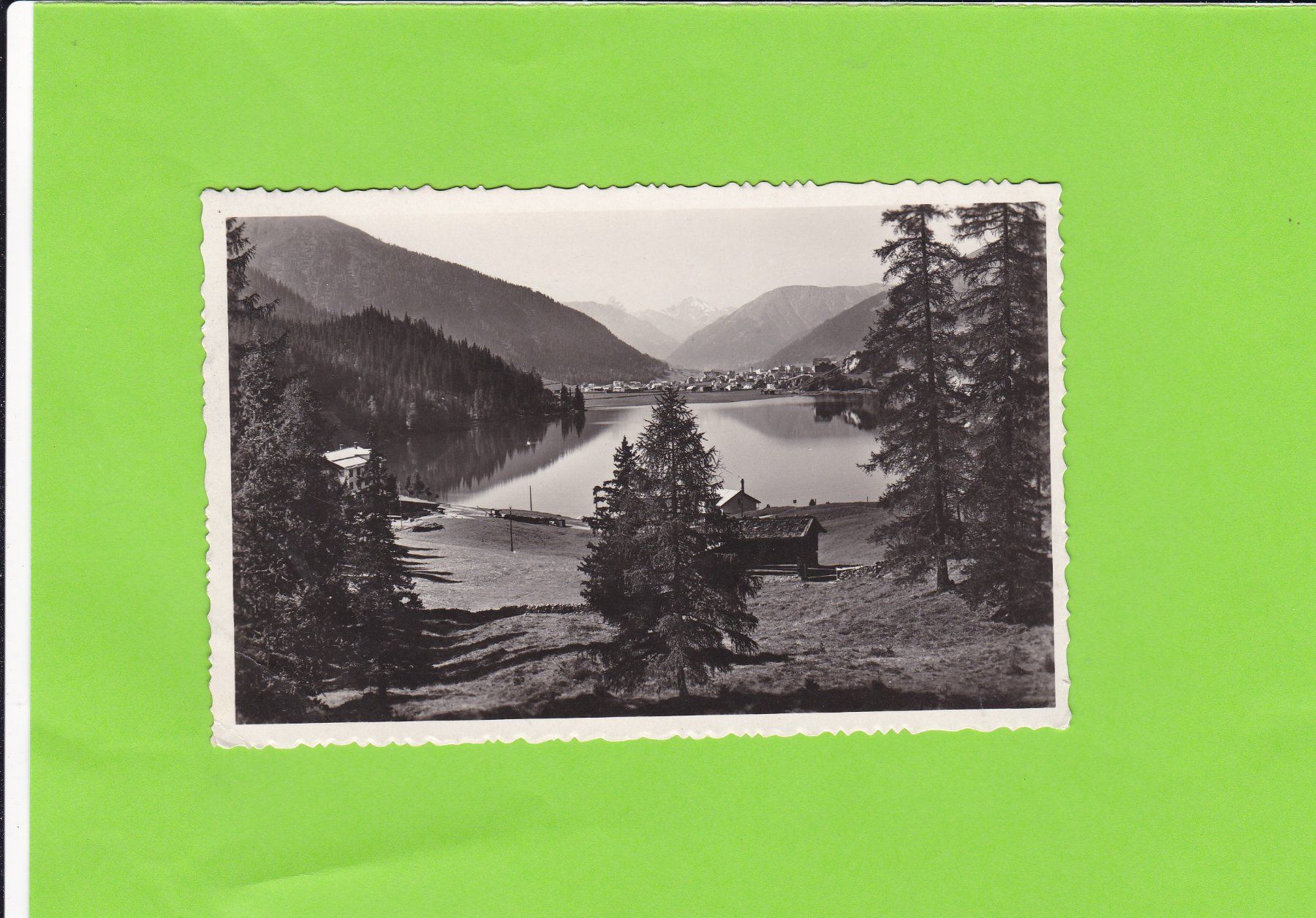 Cartoline postali: Davoser See--1929 – Usato da St. Peterzell venduto da neckertal