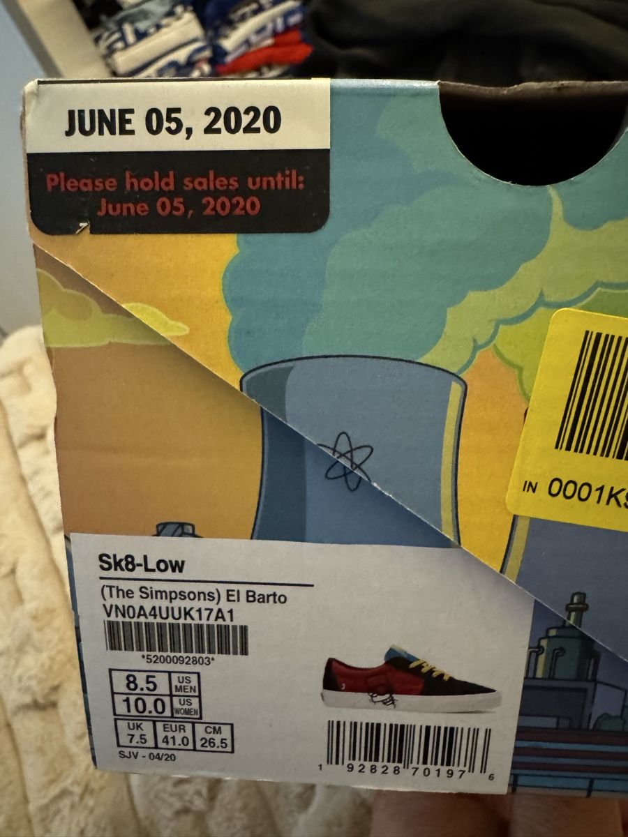 Vans Scarpe da uomo: Vans Sk8-Low El Barto The Simpsons 41Eu – Nuovo e nell'imballaggio originale da Carouge GE venduto da Brown66 4