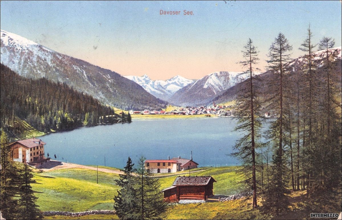 Cartoline postali: Davos GR // Davoser See 1912 – Usato da Basel venduto da intermezzo12