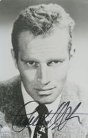 Charlton Heston (1923-2008) Schauspieler - Autogramm BEN HUR