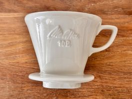 Melitta 102 Porzellan-Kaffeefilter – 4-Loch – Patent 196601