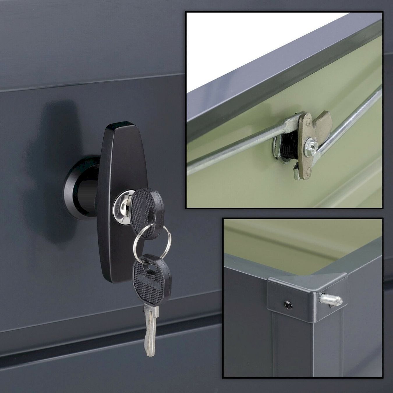 Box contenitori: Gardebruk Metall Auflagenbox 360L – Nuovo e nell'imballaggio originale da Bottighofen venduto da zaap 7