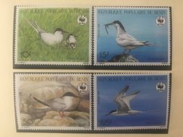 WWF Benin 1989 Rosenseeschwalbe Satz postfrisch