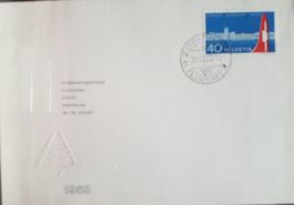 FDC 1953 Flughafen Zürich ohne Adresse