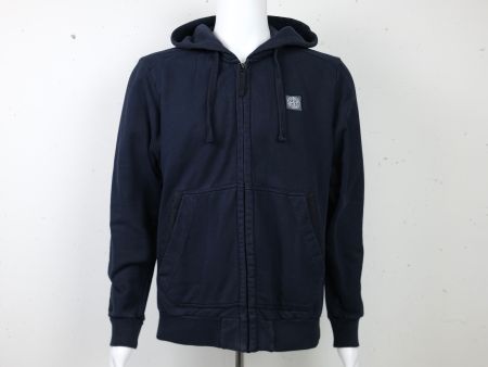 STONE ISLAND Zip-Hoodie dark navy/dunkelblau Grösse L