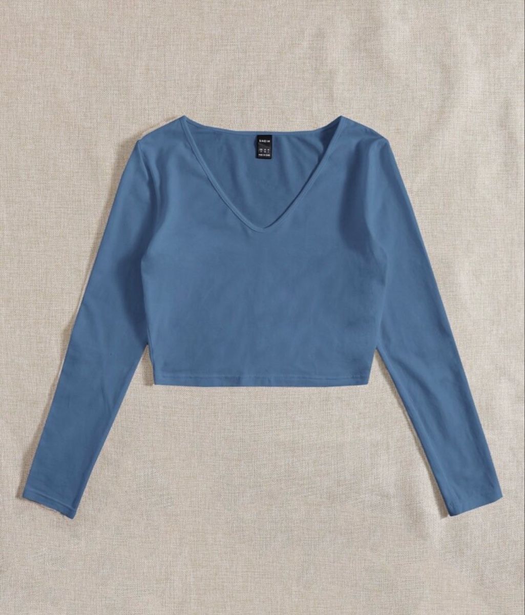 Pullover & Sweatshirts: Langarm Crop Top – Neu (gemäss Beschreibung) aus Schüpfen von ani_gj8r