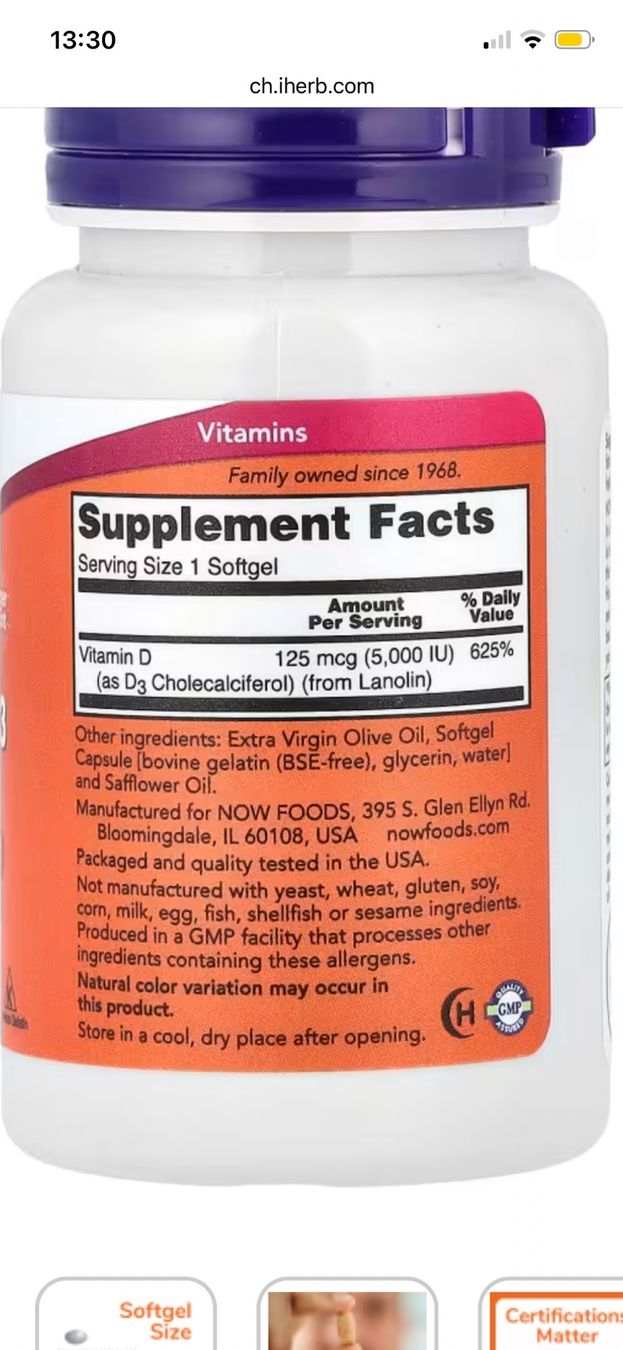 Lebensmittel & Spezialitäten: Vitamin D3 – Neu und originalverpackt aus Seedorf UR von Vita000 2
