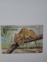 Block Nicaragua1983 Brasiliana Jaguar