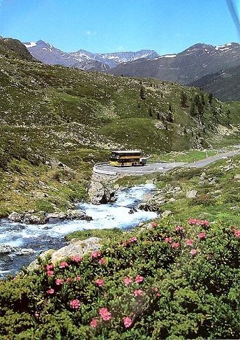 Cartes postales: FLÜELAPASS Postauto – D'occasion à Jona par philajona