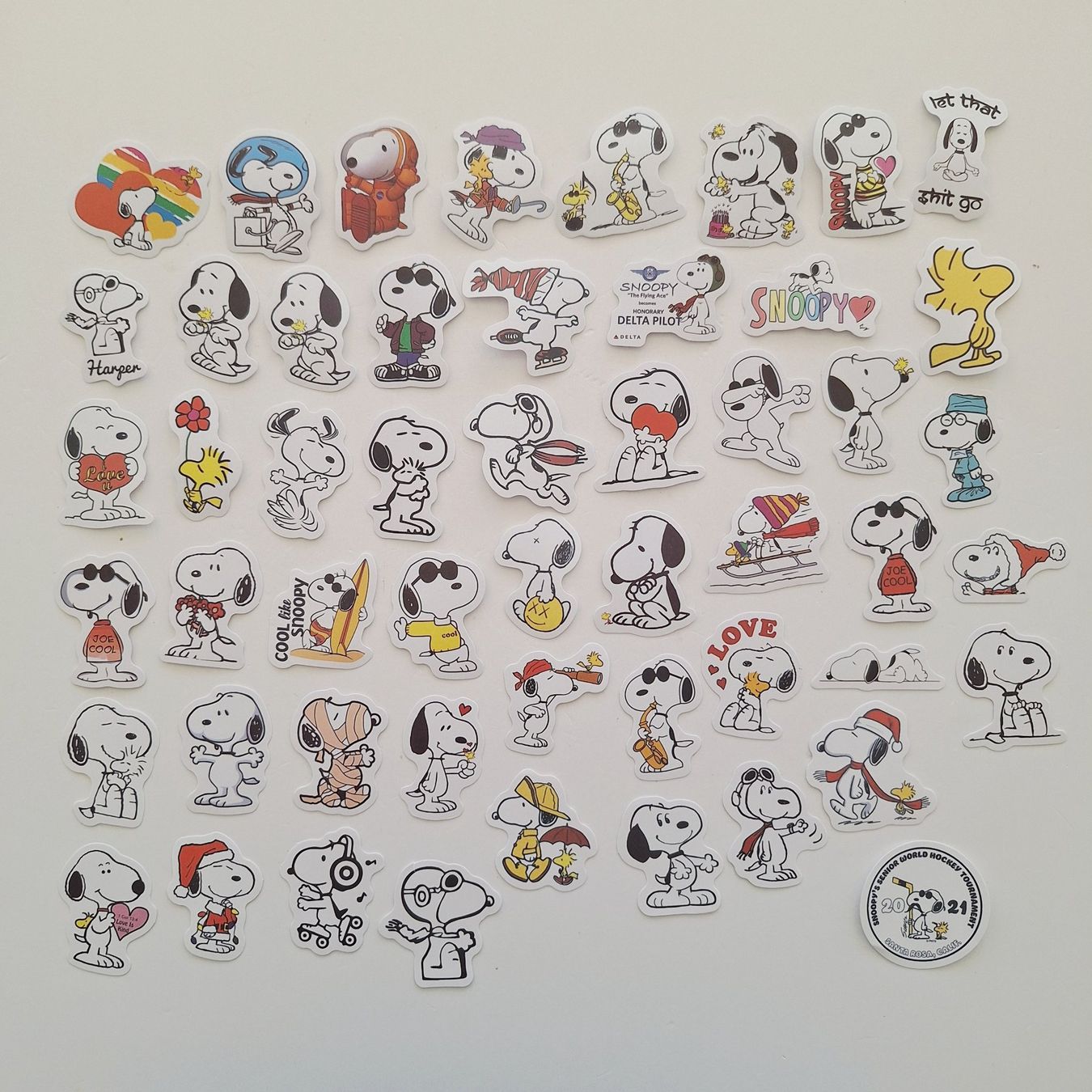 Sticker: 50 Aufkleber Sticker - Snoopy – Nuovo e nell'imballaggio originale da Basel venduto da Kunterbunt12