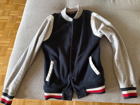 College Jacke Tommy Hilfiger Marineblau Grau Grösse S