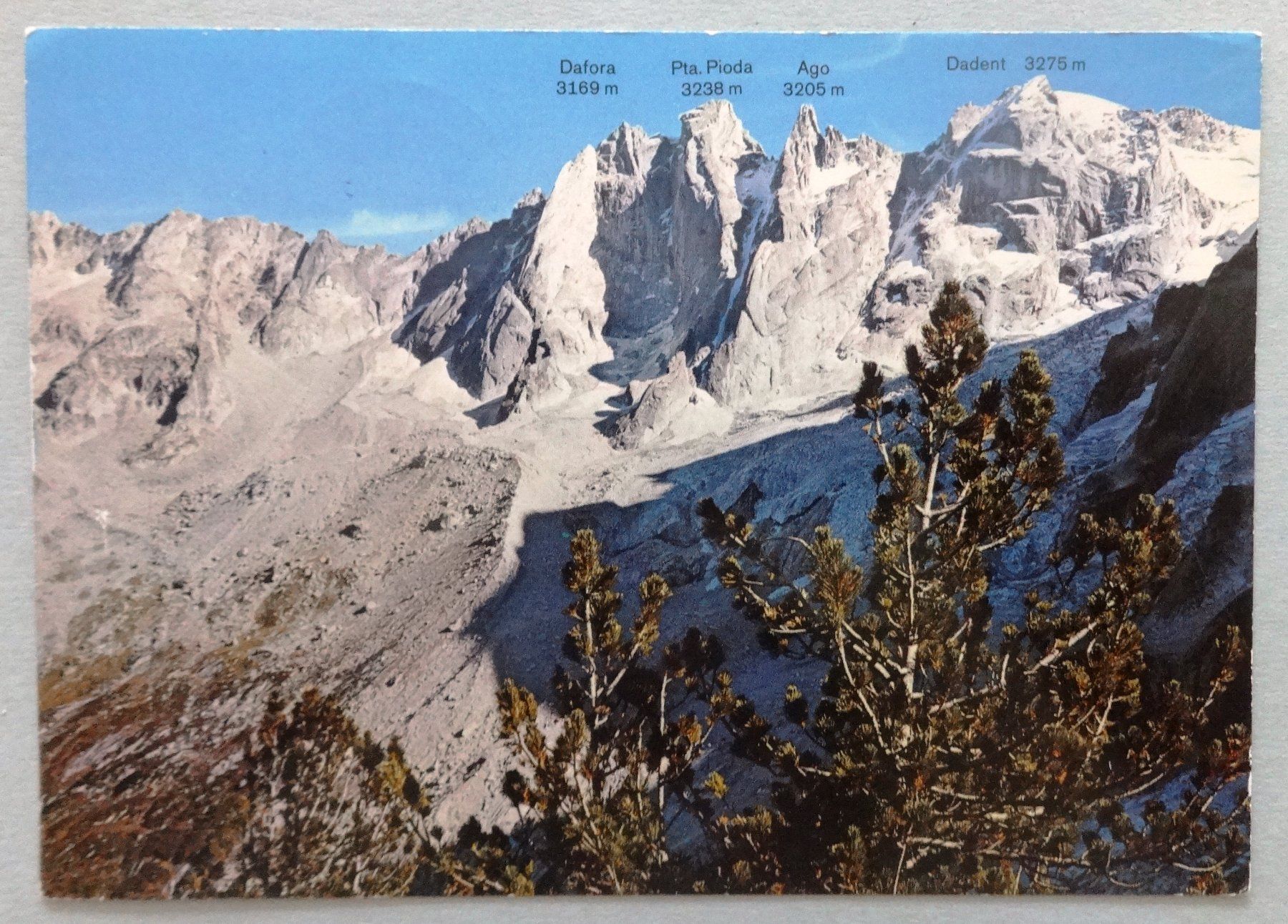 Cartes postales: Gruppo Sciora con Torre Innominata e Passo Cacciabella Sud – D'occasion à Fétigny par Billy2miny