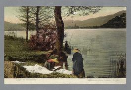 MUZZANO, LAVANDAIE E PESCATORE, 0 1907, BELLA VEDUTA!