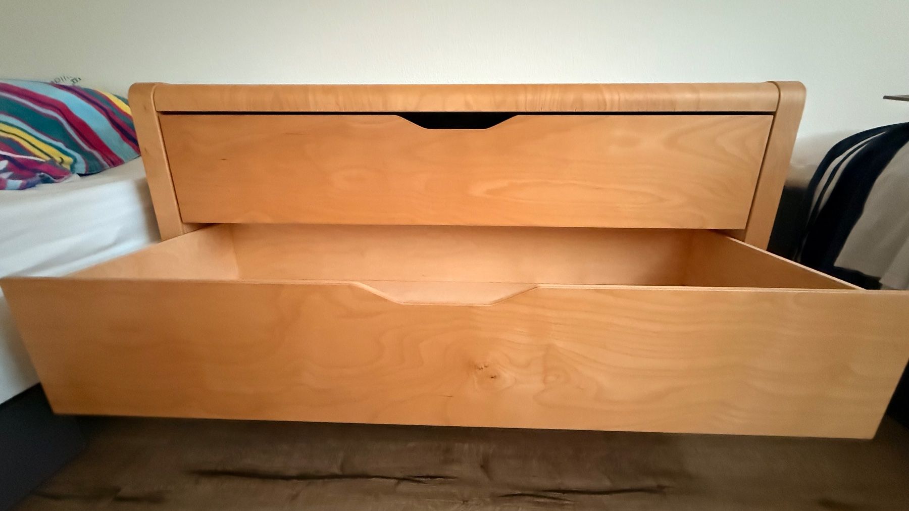 Cassettiere: Massive Holz Kommode mit 2 Schubladen, top Zustand – Usato da Allschwil venduto da Irlandelfe85 1