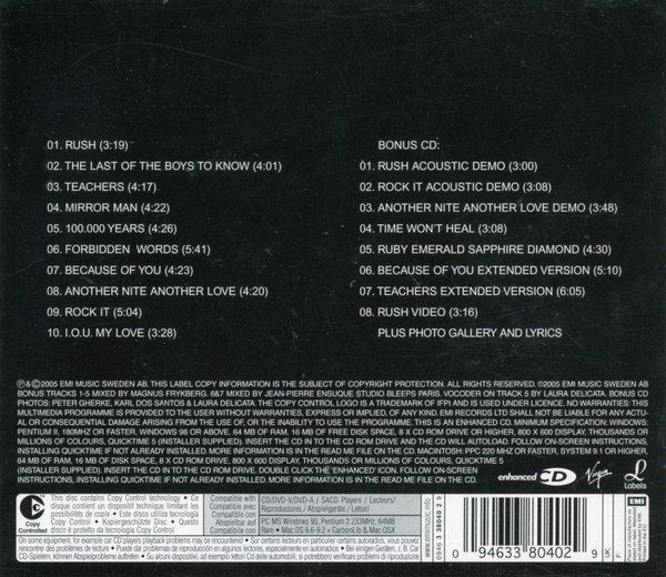 CD: Jay-Jay Johanson - Rush - Spezial Edition (2 CDs) – Nuovo (secondo la descrizione) da Uzwil venduto da visions77 1