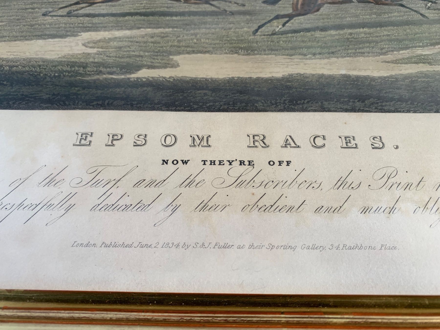 Kutschen: schönes Epsom Races Bild aus England – Gebraucht aus Feldbach von Olive1 5
