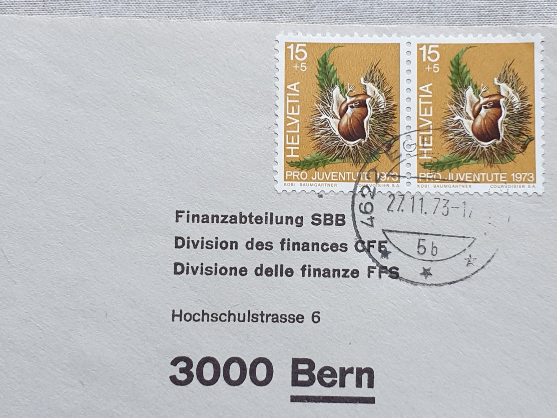 Tutti i francobolli: (120) Pro Juventute 1973 mit Frühstempel – Usato da Schwarzhäusern venduto da Inot3 5