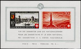 Pro Patria 1942 Block mit ABART - postfrisch