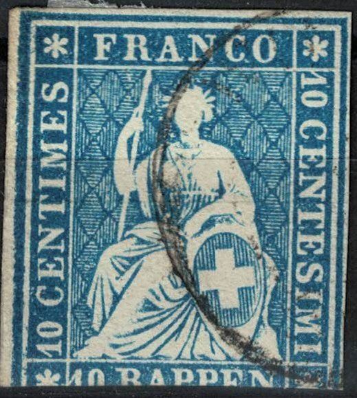 Alle Briefmarken: Strubel 23 gestempelt – Gebraucht aus Bern von bae_958f