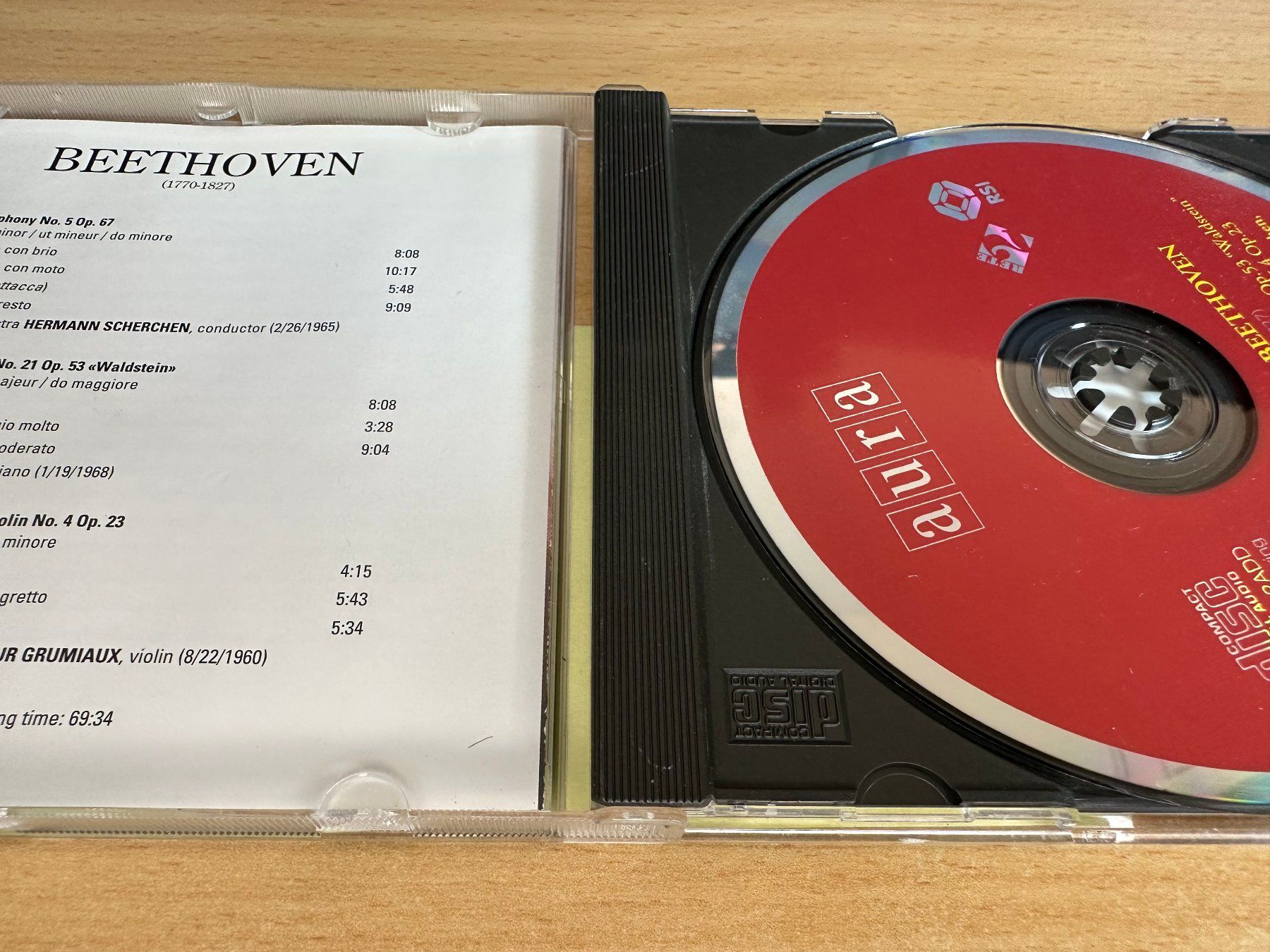 CD: Beethoven - Symphony No. 5 / "Waldstein" Sonata / Sonata For – Usato da Rikon im Tösstal venduto da Alpenmutz 2