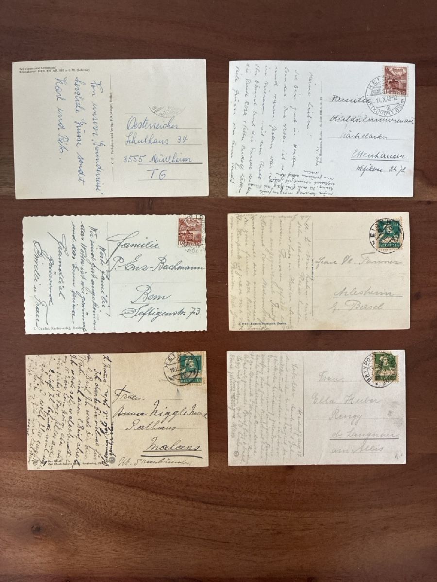 Cartoline postali: 10 Ansichtskarten Schweiz von Heiden AP – Usato da Oftringen venduto da Cla.vD.74 1