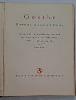 Goethe Bildnisse, Biblìofile Ausgabe Nr. 526, Rarität