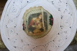 dekorativer seltener Leinenballen, Sammeln, Leinen