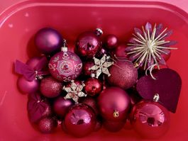 Weihnachtsschmuck Set Kugeln rot diverse Formen