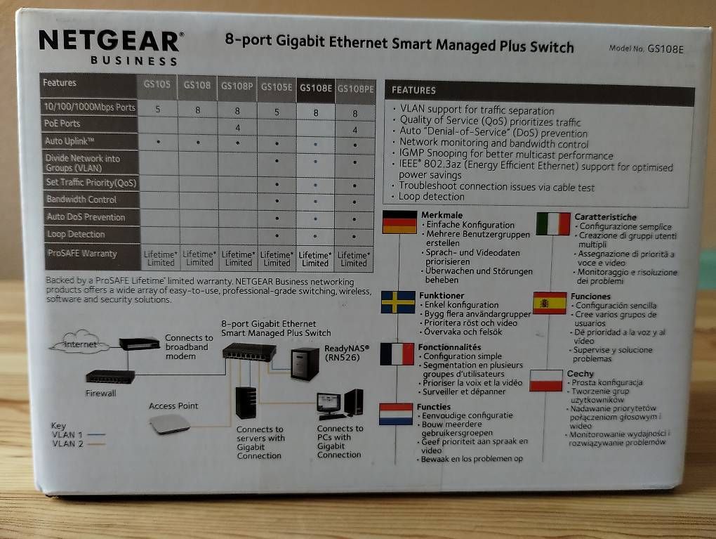 Hubs & Switches: Netgear Switch managed 8-Port orginalverpackt – D'occasion à Goldau par Rubsta86 1