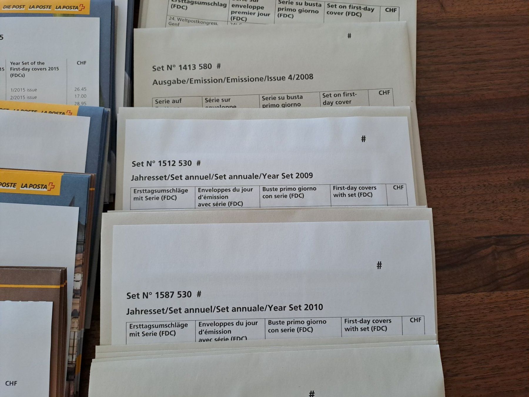 Tutti i francobolli: Briefmarken FDC 2007 bis 2019 – Nuovo (secondo la descrizione) da Neuhausen am Rheinfall venduto da khitsch70 3