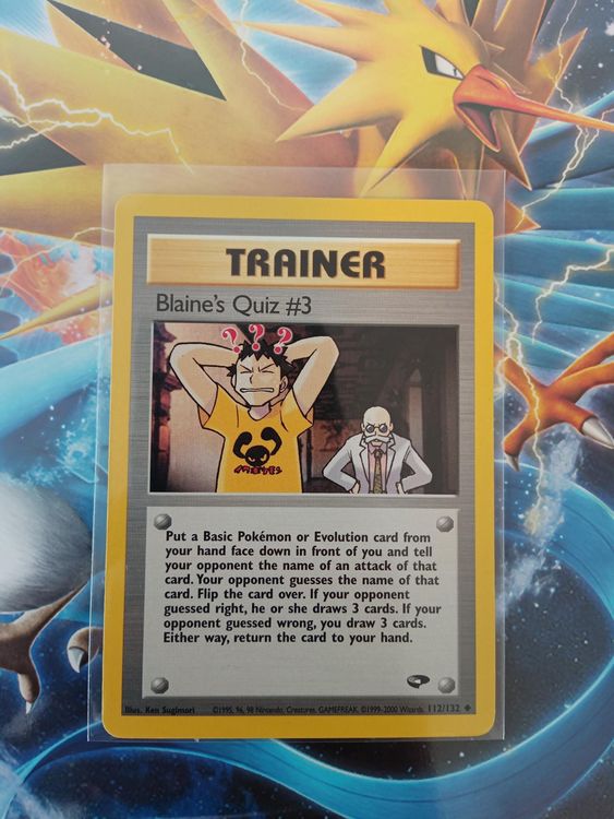 Blaine's Quiz #3 - Vintage Pokémon TCG Karte | Kaufen auf Ricardo