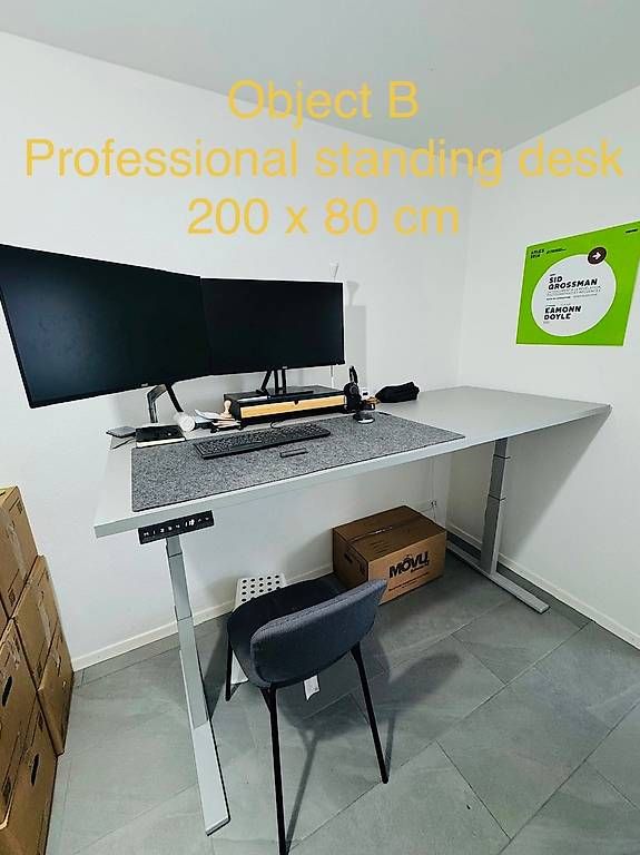Scrivanie: Bureau assis/debout professionel [200 x 80 cm] – Usato da Sierre venduto da Julien_Sierre 1