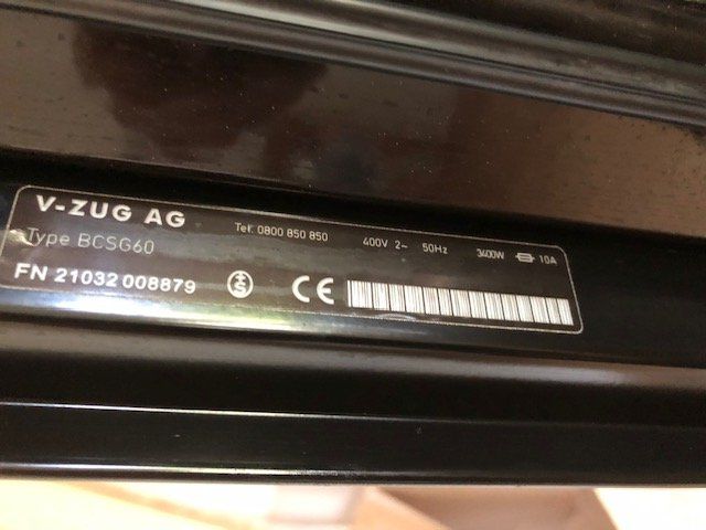 V-Zug Forni: V-ZUG Backofen Combair SG – Usato da Seftigen venduto da cfriwa 5