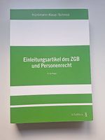 Einleitungsartikel des ZGB und Personenrecht