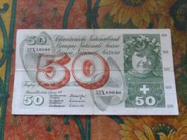 SUISSE  50  Francs  1970  (9046)  Billet