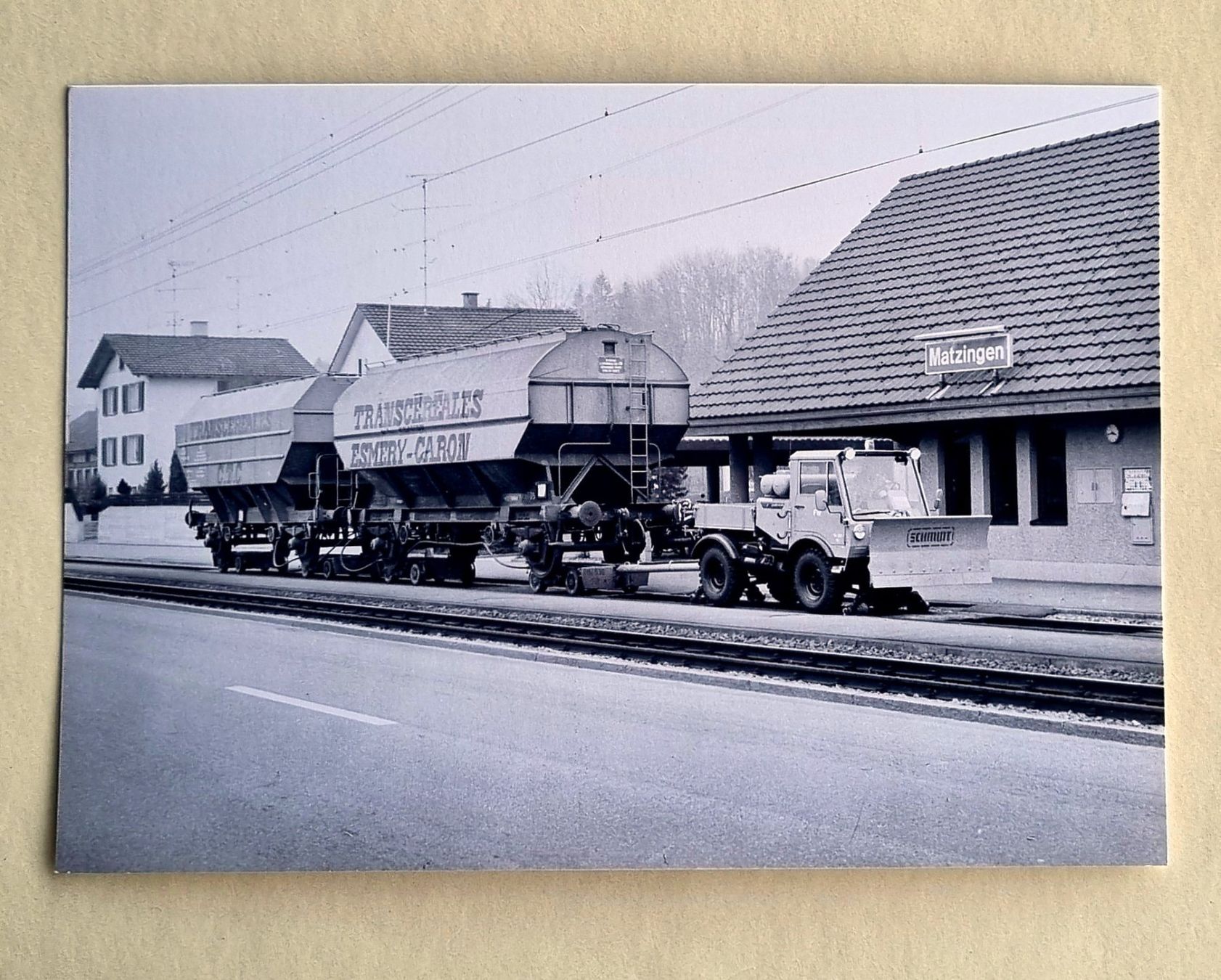 Cartes postales: Matzingen - Strassenbahn - Schwertransport - 1983 – D'occasion à Rothrist par RROENK