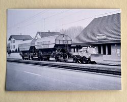 Matzingen - Strassenbahn - Schwertransport - 1983