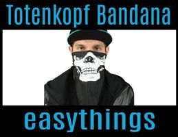 Bandana Totenkopf Tuch Sturmmaske Halstuch Motorrad Helm