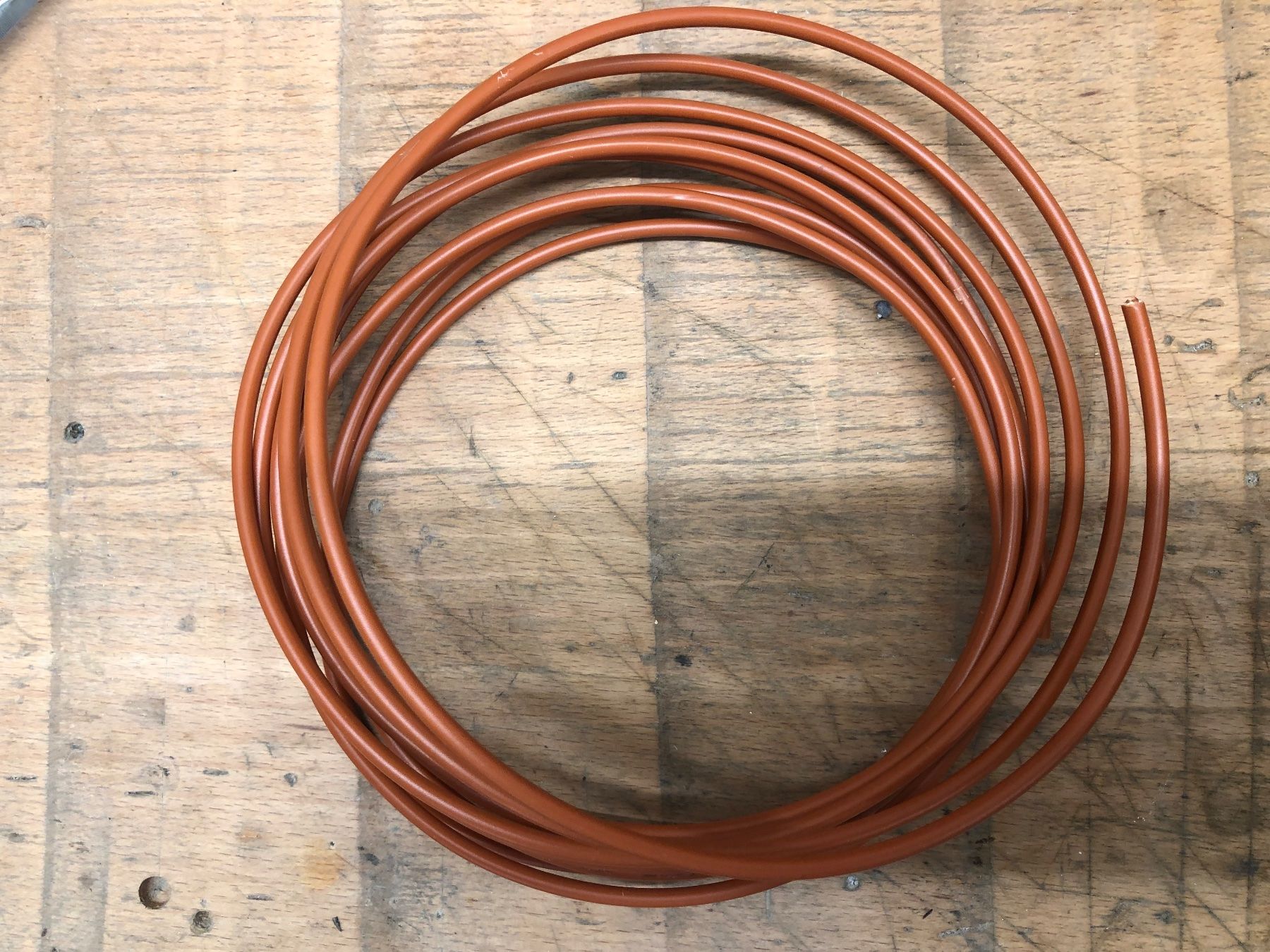 Kabel: 6mm2 Draht 1Leiter braun 3.5m – Neu und originalverpackt aus Dottikon von FaszinationEisenbahn