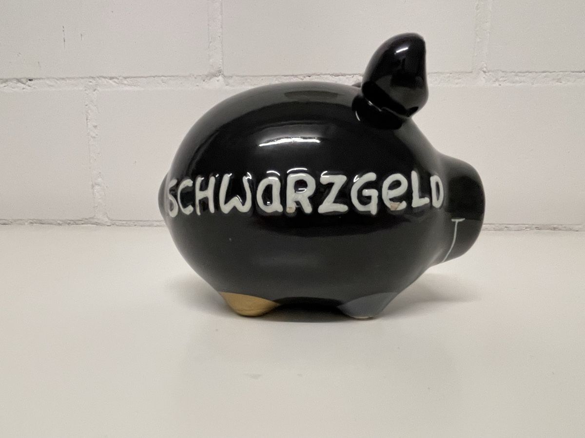 Salvadanai: Sparschwein "Schwarzgeld", lustige Deko – Usato da Spreitenbach venduto da R_1691 2