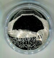 Silbermedaille "Champagne Bollinger". PP.